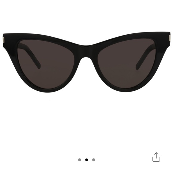 Womens Saint Laurent Cateyes Sunglasses, case & dust cloth. nwt - Picture 2 of 9